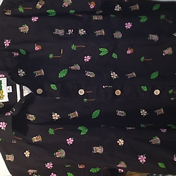 TIPSY ELVES TIKI-PALM TREE HAWAIIAN T-SHIRT (Medium) - Picture 1 of 12